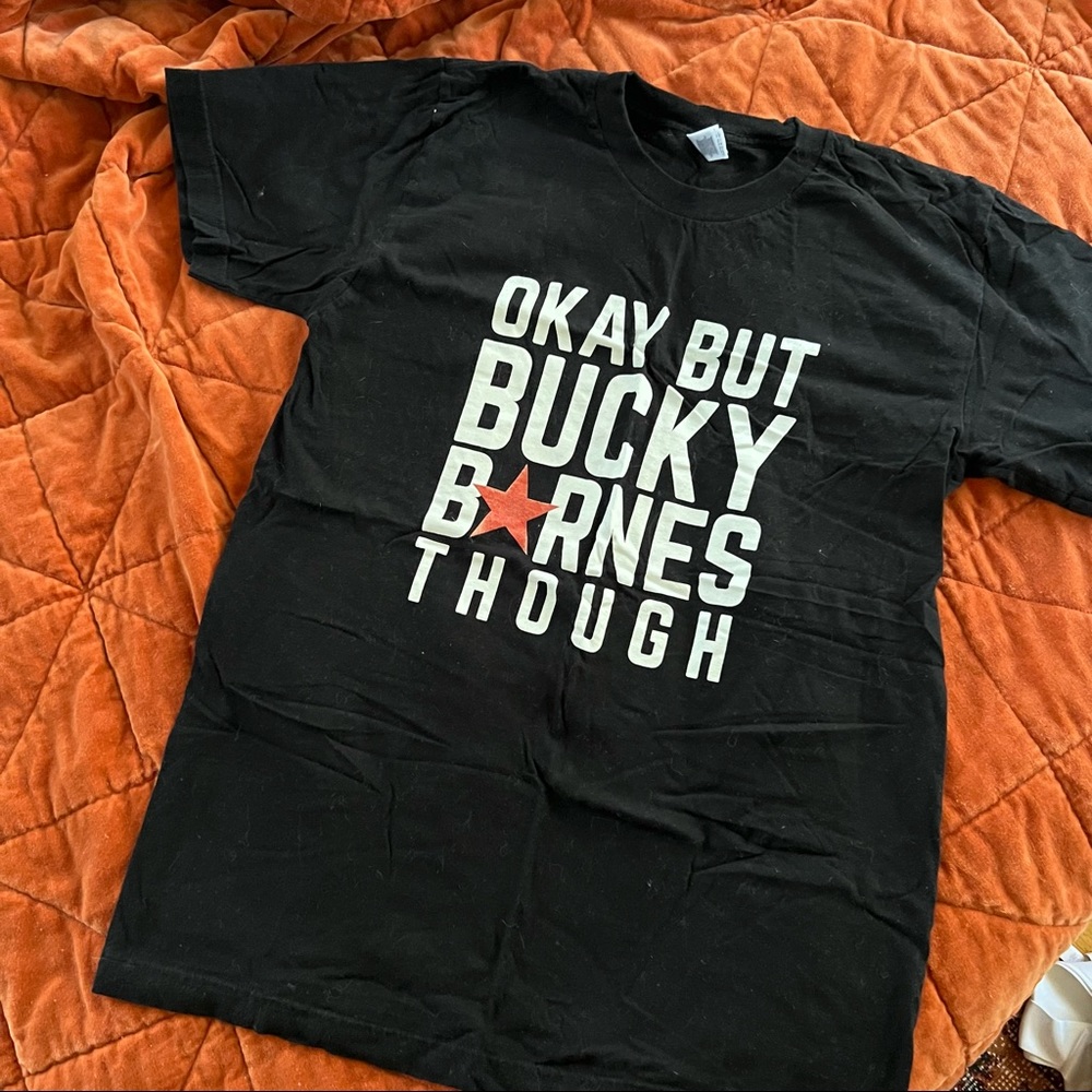 Okay But Bucky Barnes Though Winter Soldier Disney Marvel T-shirt